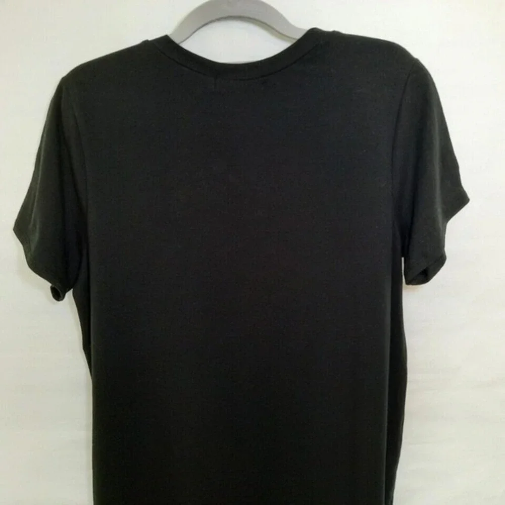 Adore Me Dress Women M Black Minimalist T Shirt Casual Everyday Soft‎ Knit Shift